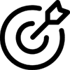 Icon symbolizing the company's ultimate goal and commitment to delivering targeted results